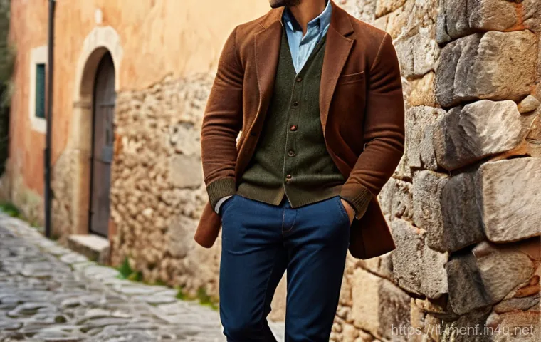 남성 캐주얼 신발 추천 - **Prompt:** A distinguished Italian gentleman, in his 50s, relaxing at an upscale outdoor café terra...