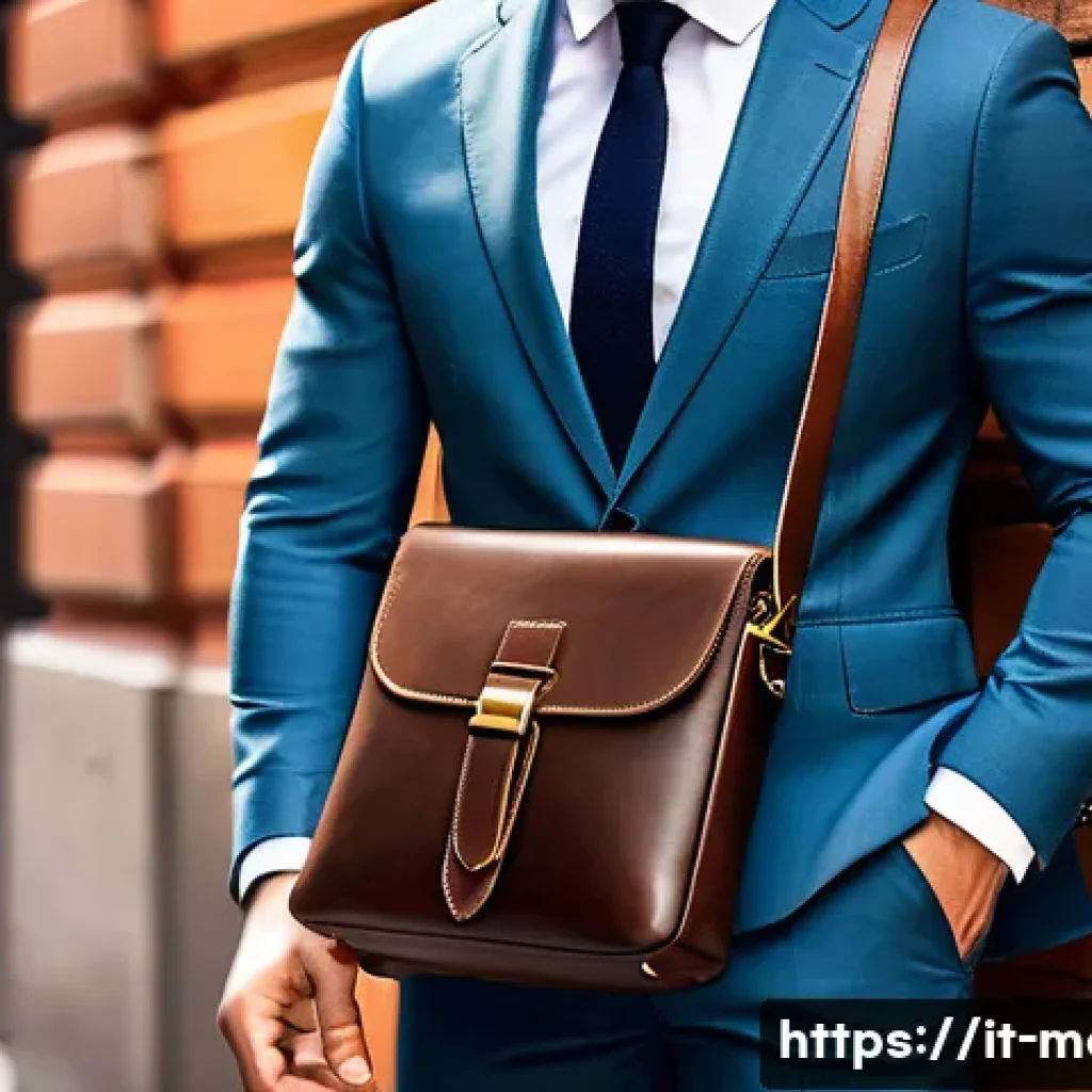 남성용 숄더백 추천 - A stylish men’s crossbody bag made of high-quality dark brown leather with a natural patina finish, ...