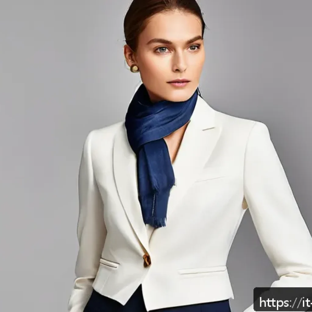 흰 셔츠 코디법 - A sophisticated office outfit featuring a white shirt paired with tailored beige linen trousers and ...